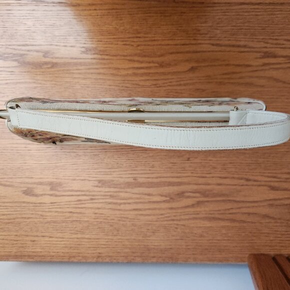 1960-S“ LA MARQUISE” VINTAGE FLORAL TAPESTRY AND LEATHER BAG - Picture 9 of 9